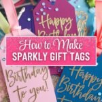 how to make sparkly gift tags