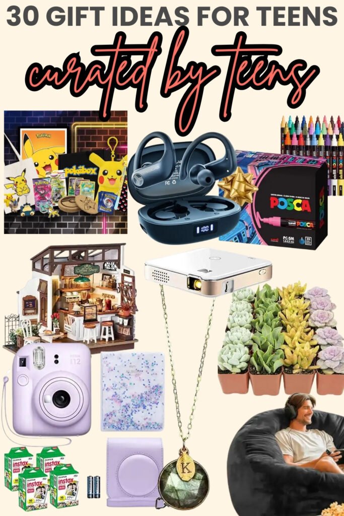 gift ideas for teens curated by teens collage