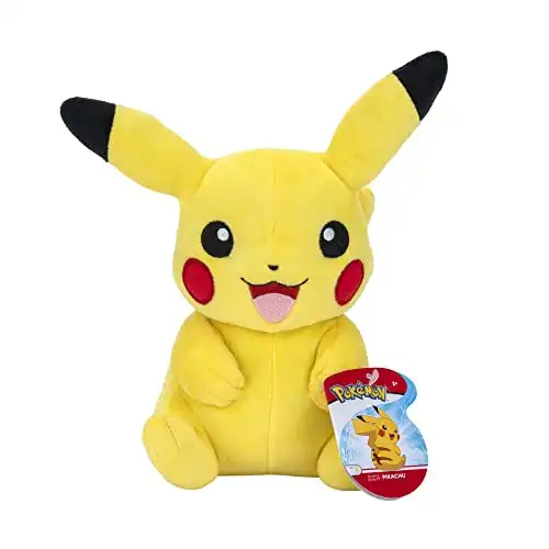 Pokémon Official & Premium Quality 8-Inch Pikachu - Adorable, Ultra-Soft, Plush Toy, Perfect for Playing & Displaying - Gotta Catch Em All, Yellow