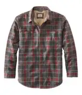 LL Bean - Men's Sherpa-Lined Scotch Plaid Shirt