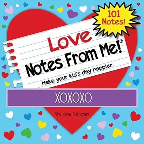 Notes From Me! Love 101 Tear-Off Lunch Box Love Notes for Kids, Motivational, Thinking of You, Back to School Essentials, Summer Camp Notes, Ages 8+