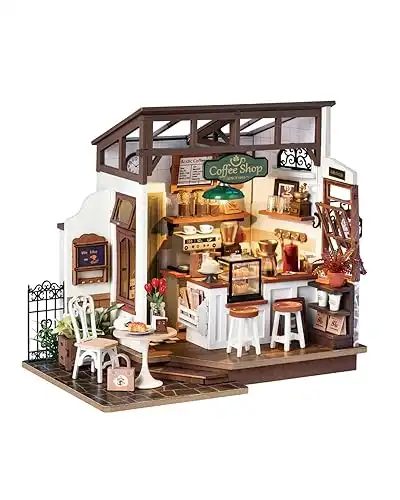 Rowood DIY Miniature Dollhouse Kit for Teens and Adults