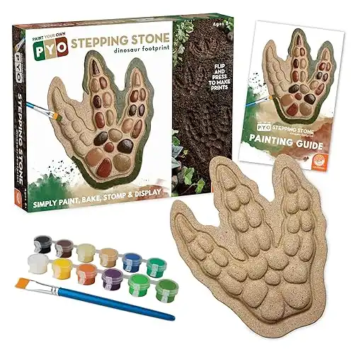 MindWare Paint Your Own Stepping Stone Dinosaur Footprint