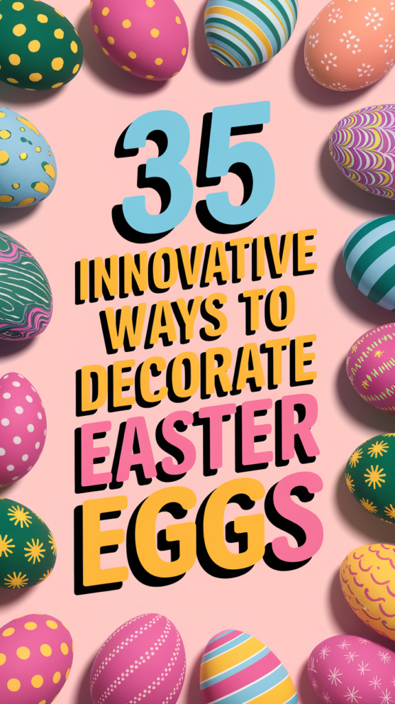 35 Innovative Ways To Decorate Easter Eggs in 2025