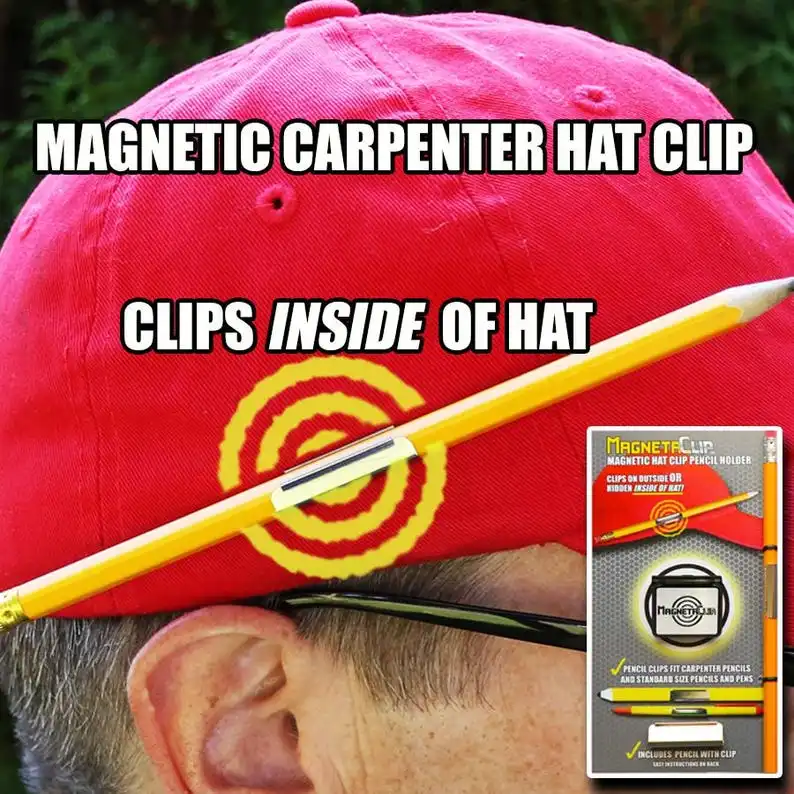 MagnetaClip - Carpenter Hat Pencil Clip