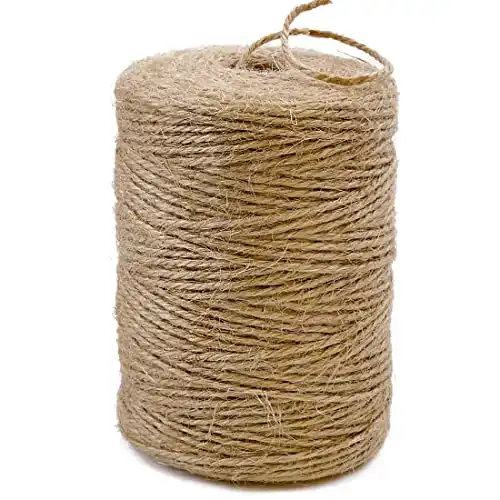 PerkHomy Natural Jute Twine 600 Feet Long Twine String for Crafts or Gift Wrap