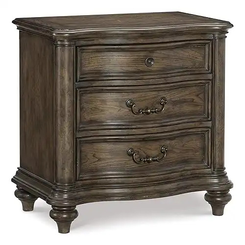 Lexicon Valtellina Nightstand, Brown Oak