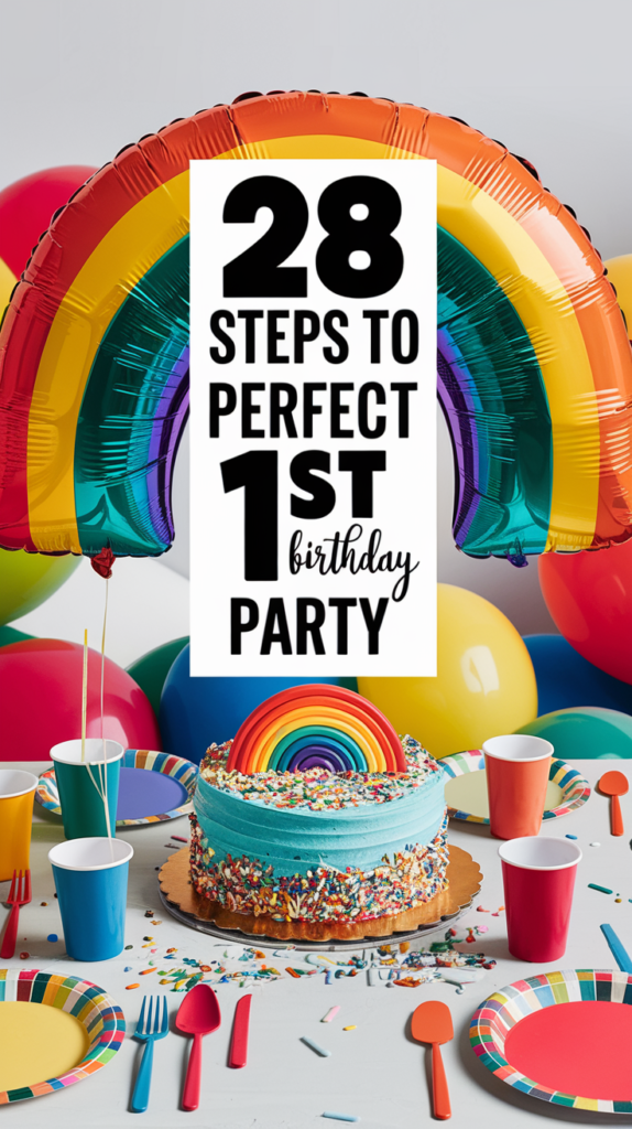 28 steps to a perfect 1st birthday party