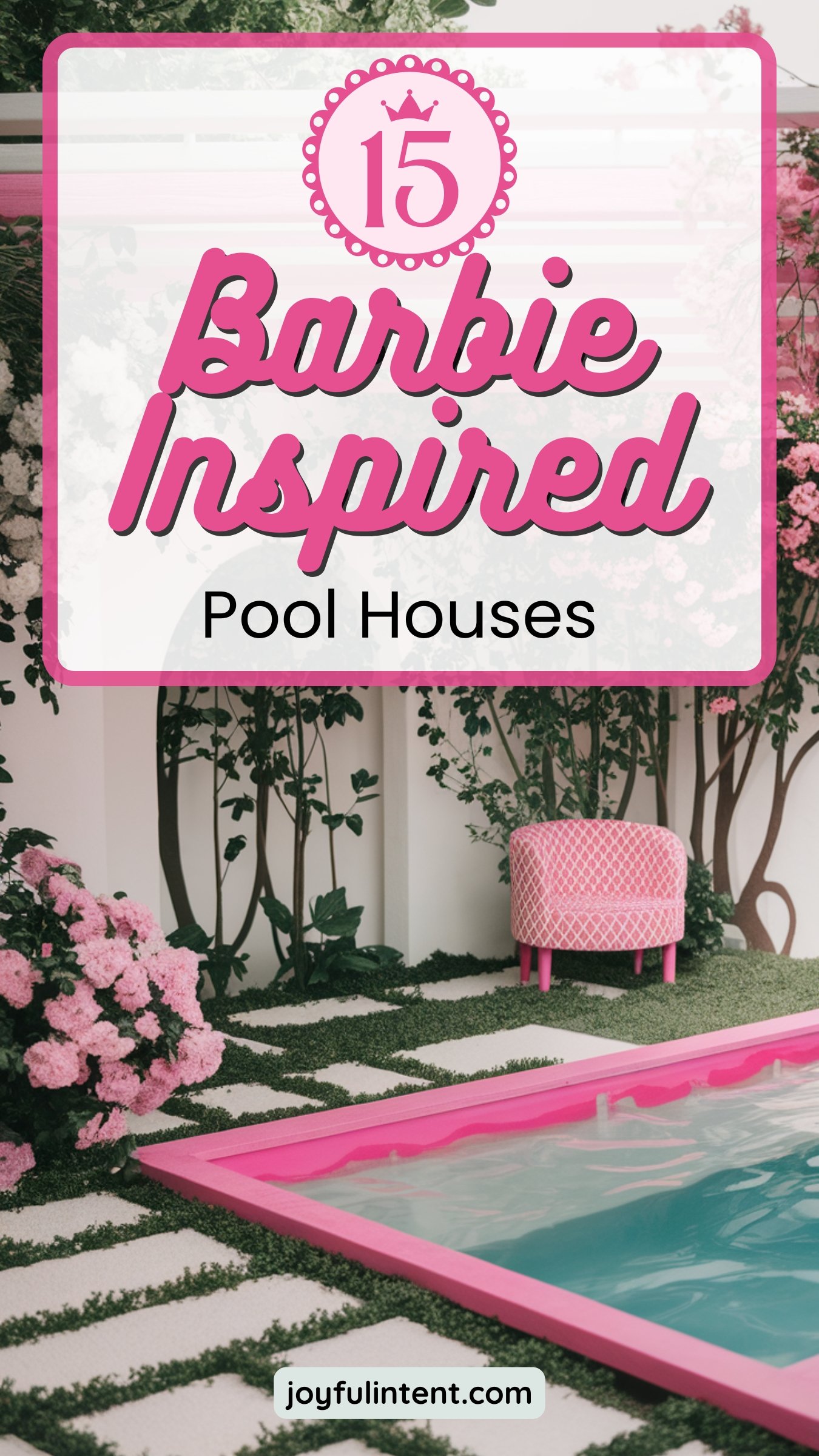 barbie poolhouse titled "15 barbie inspired pool houses"