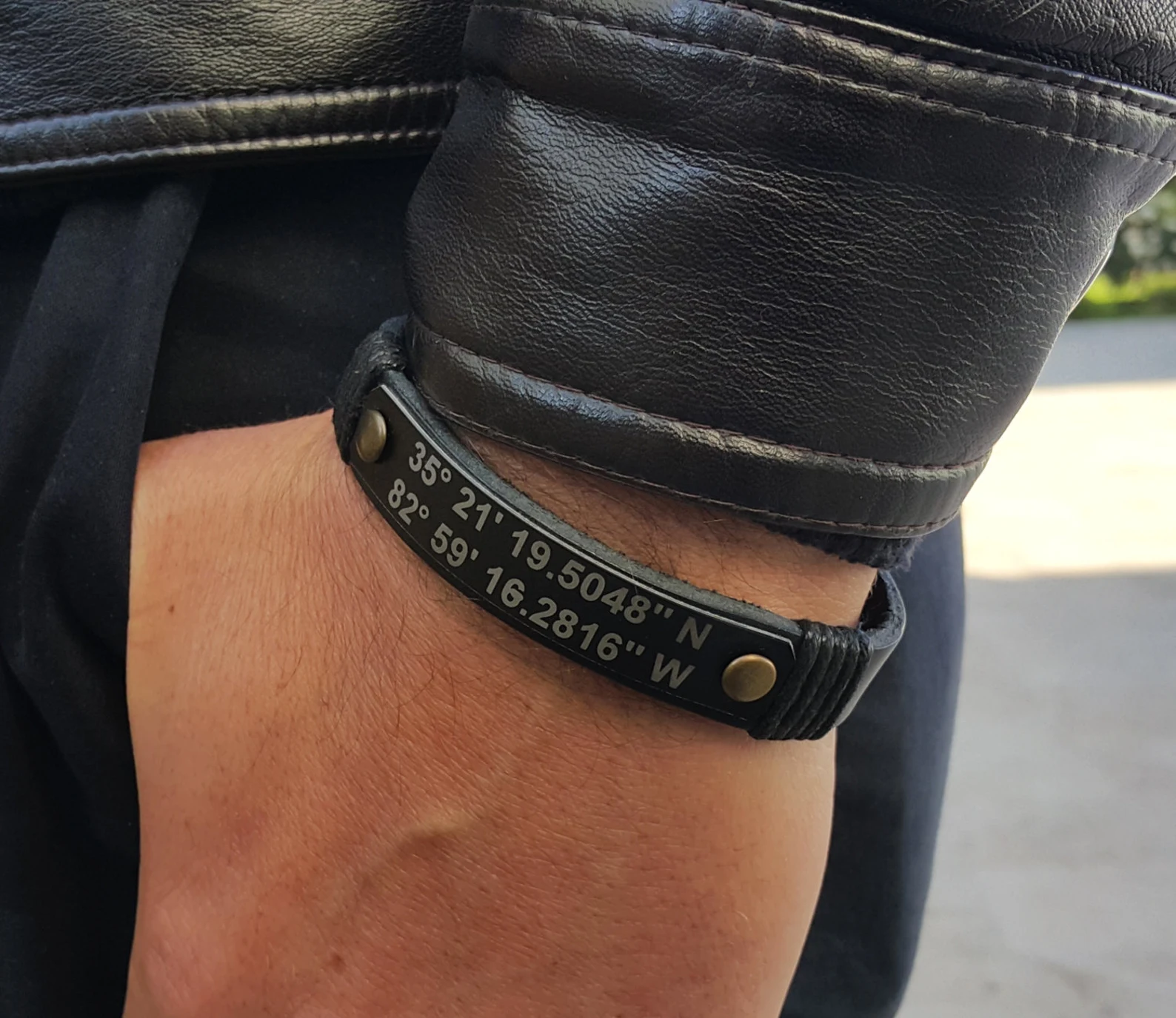 Custom Coordinates Bracelet