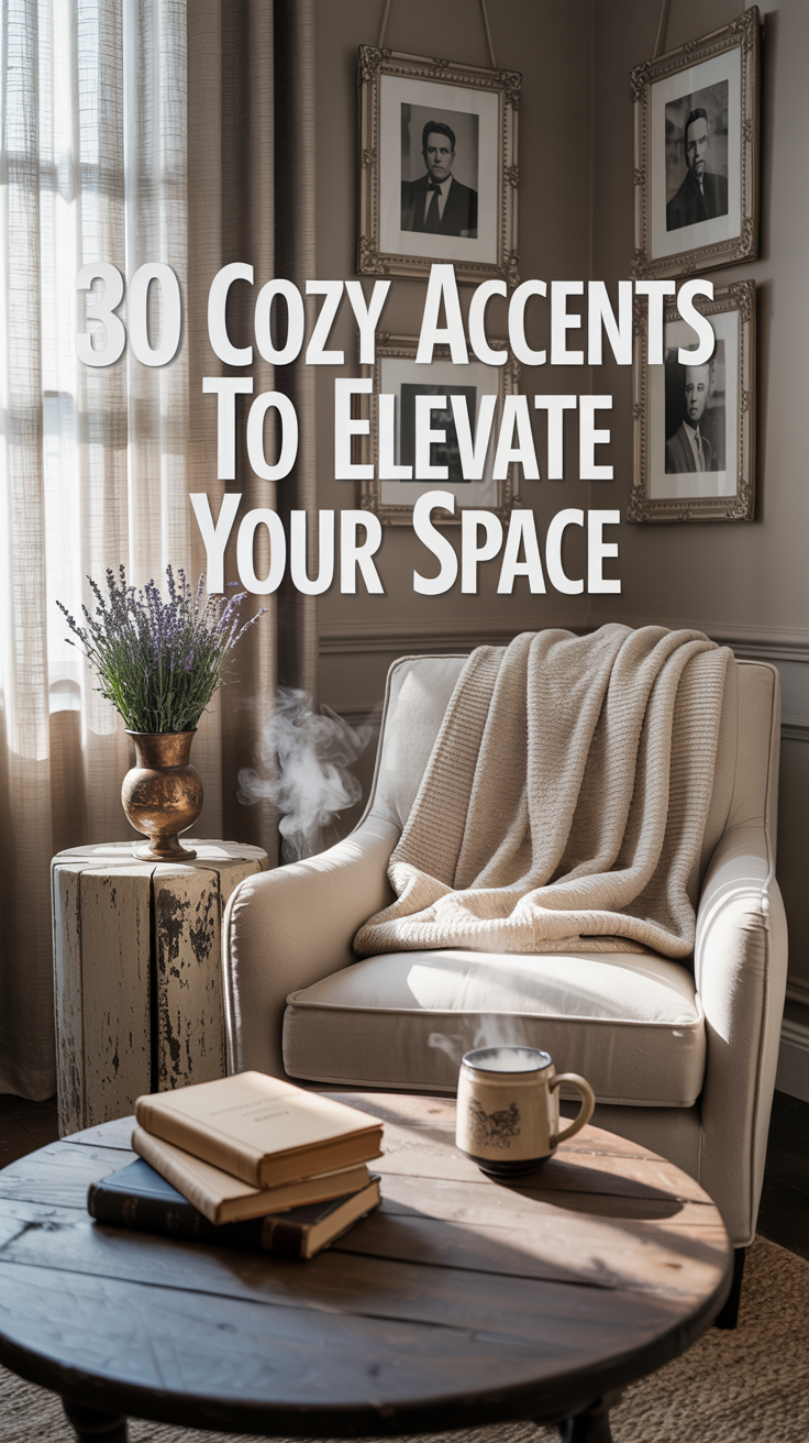 Cozy Accents in Neutral Setting